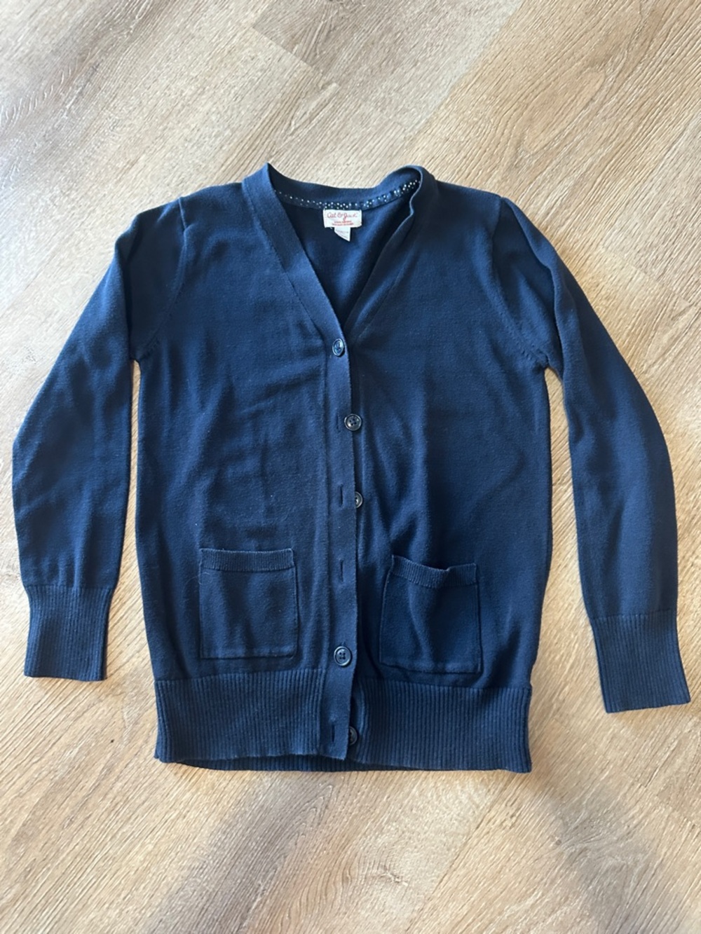 Cat & Jack Navy Blue Girls Cardigan Sweater